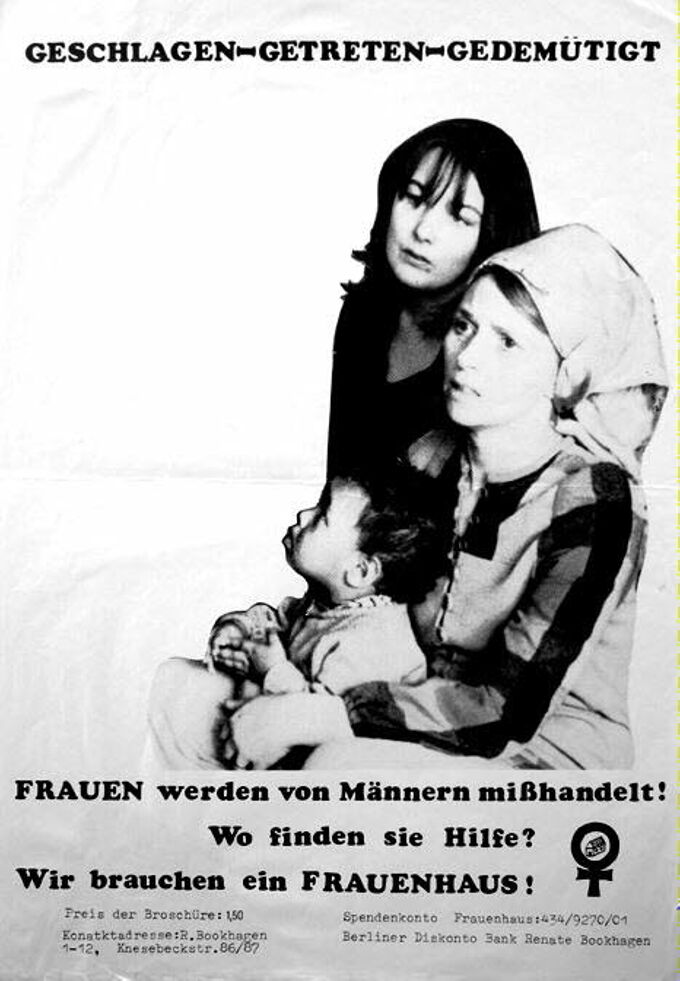 Geschlagen - getreten - gedemütigt : Frauen werden von Männern mißhandelt! ; Wo finden sie Hilfe? ; Wir brauchen ein Frauenhaus! / Seite 1