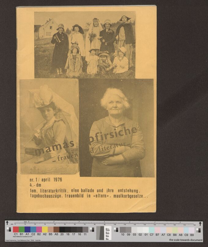 fem. literaturkritik, eine ballade und ihre entstehung, tagebuchauszüge, frauenbild in "eltern", maulkorbgesetze... (1976)1 / Seite 1