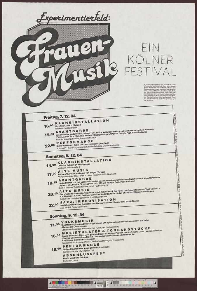 Experimentierfeld: Frauen-Musik / Seite 1