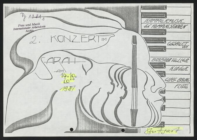 Kammermusik von Komponistinnen gespielt von Barbara Heller und Elke Bruno / Seite 1