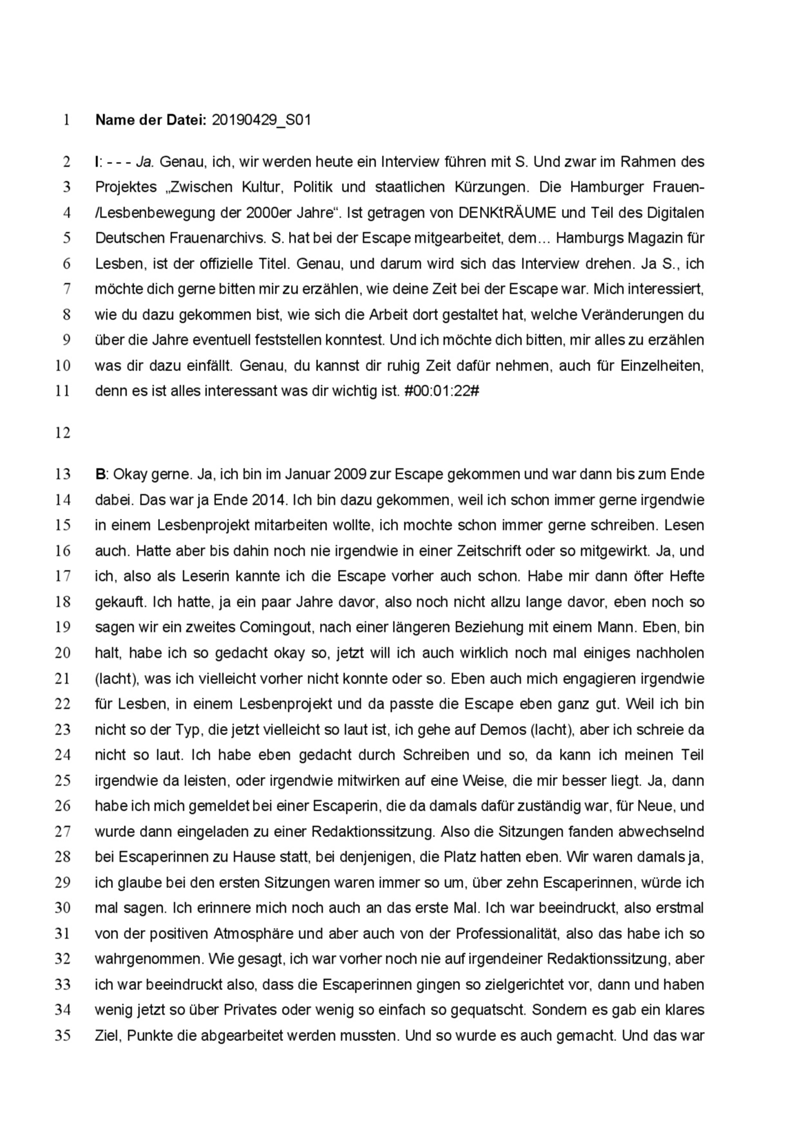 Interview mit S.