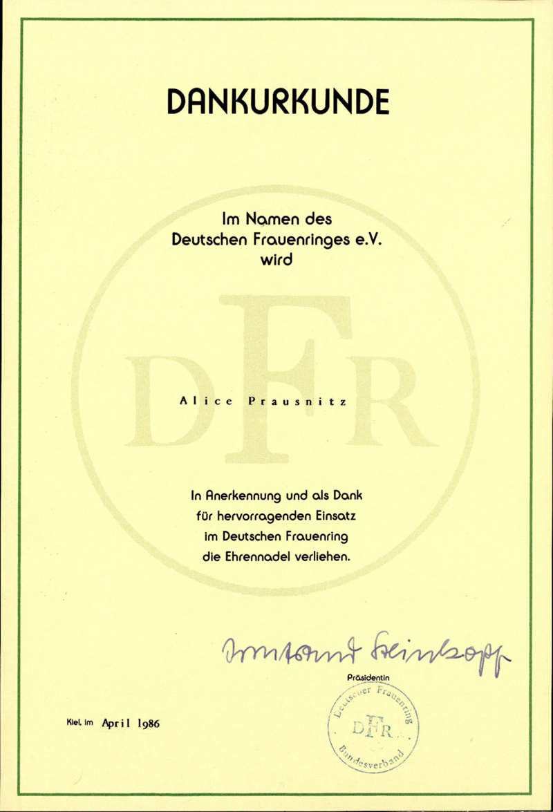 Dankurkunde