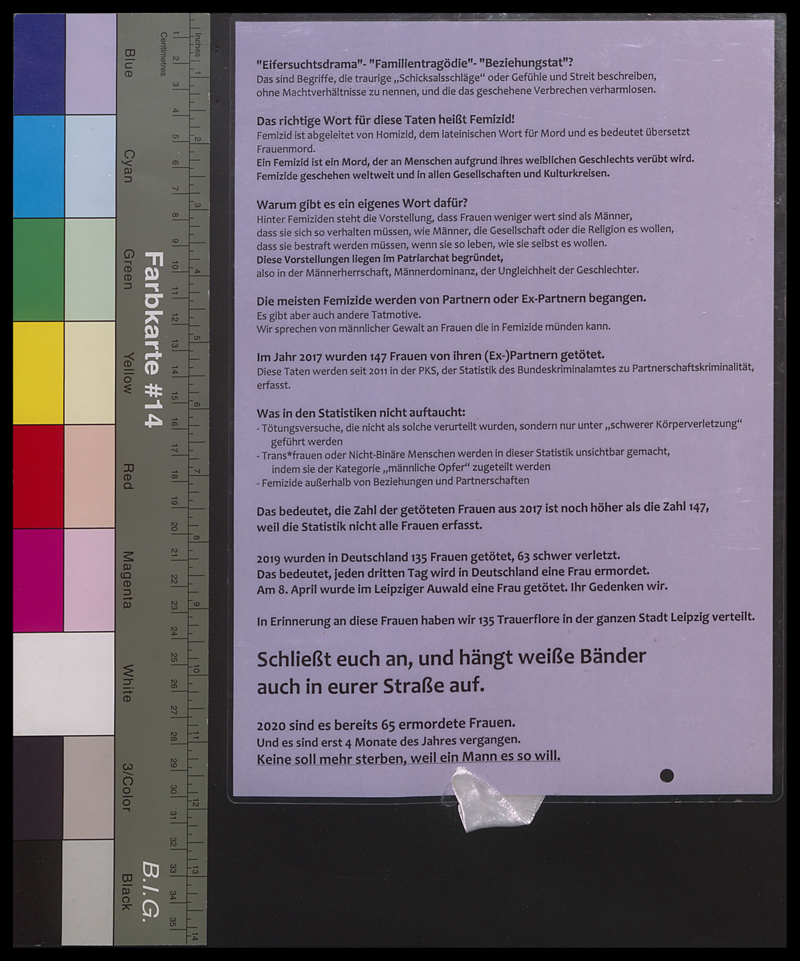 [Patriarchale Gewalt] : [Femizid: #keinemehr Leipzig Materialien]