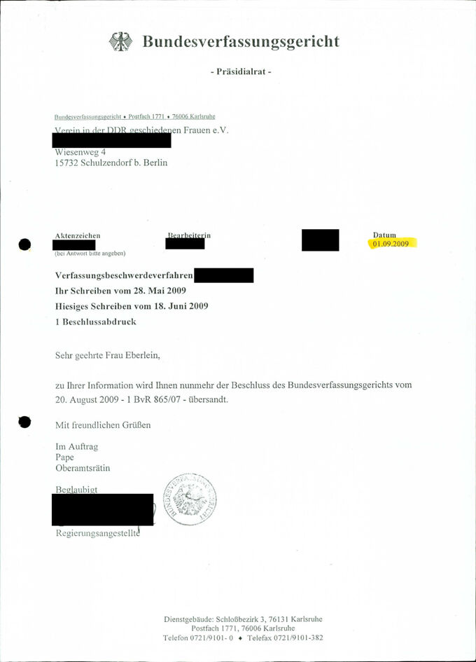 [Verein der in der DDR geschiedenen Frauen e.V.] / Seite 4