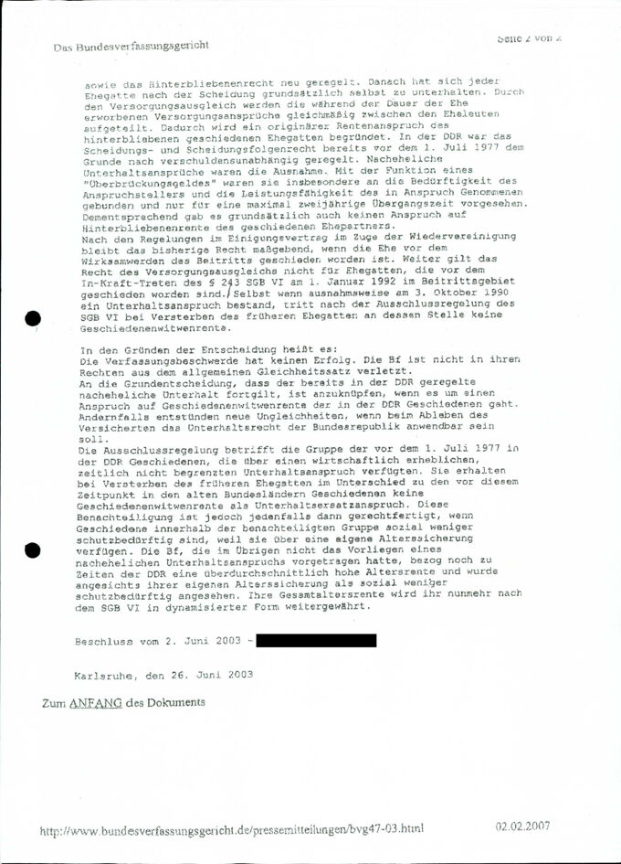 [Verein der in der DDR geschiedenen Frauen e.V.] / Seite 5