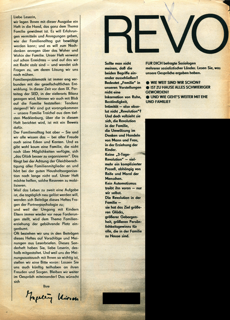 Für Dich - Zeitschriftenartikel 1970-1979