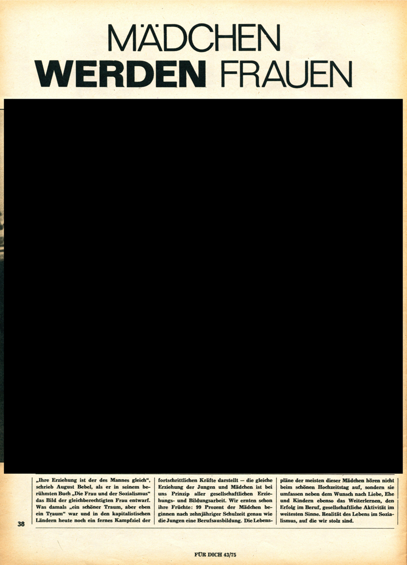 Für Dich - Zeitschriftenartikel 1970-1979