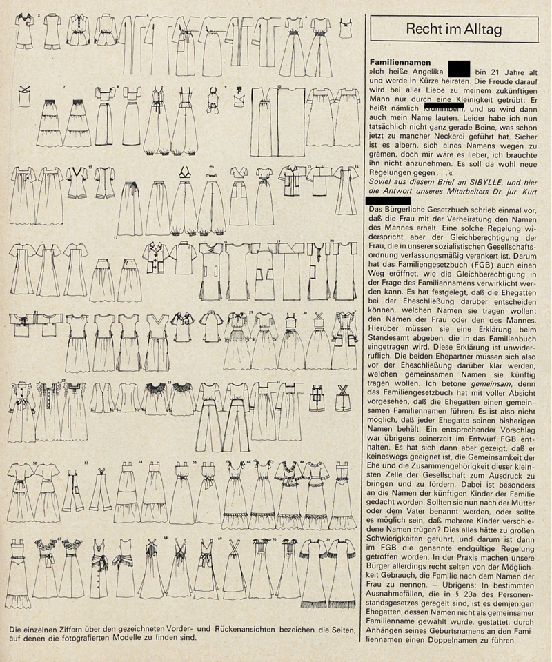 Sibylle - Zeitschriftenartikel 1970 - 1979