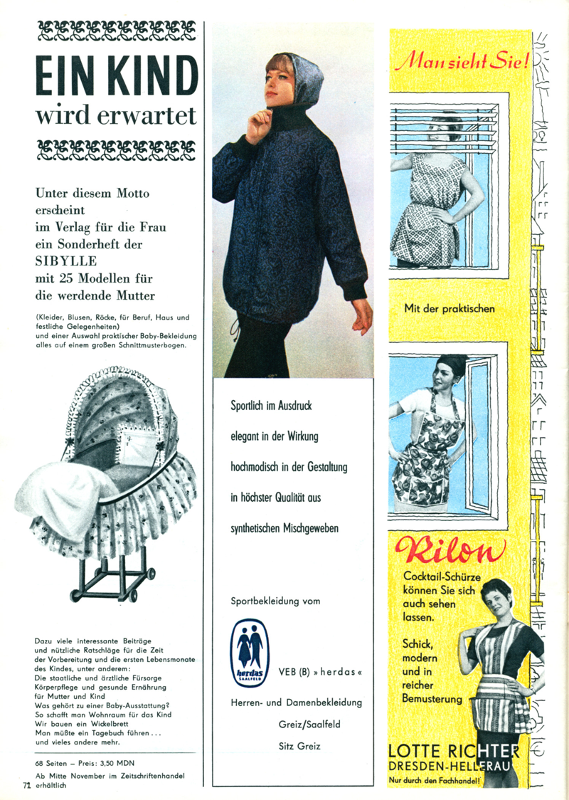 Sibylle - Zeitschriftenartikel 1963 - 1969