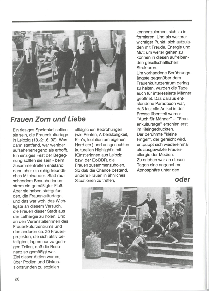 Frauen, Zorn und Liebe