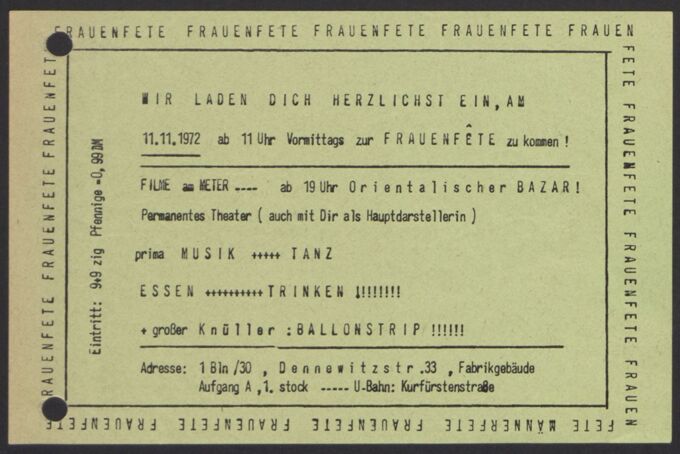 diverse Materialien zu Aktionen aus den Anfangsjahren (HAW-Frauengruppe) / Seite 45